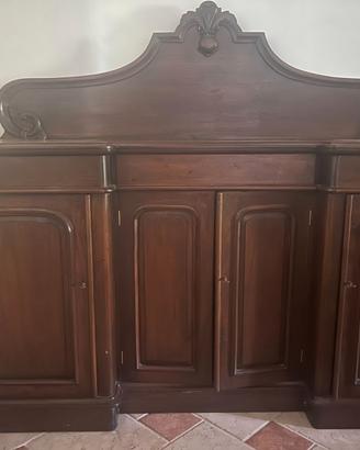 CREDENZA IN LEGNO di MOGANO LEGNO MASSELLO