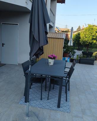 Ombrellone da giardino o balcone con base
