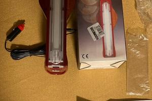 Lampada portatile ricaricab. SLIMER 12V multiluce
