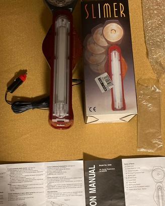 Lampada portatile ricaricab. SLIMER 12V multiluce
