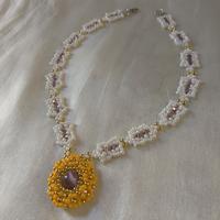 Collana Artigianale Ciondolo Pietra Occhio Gatto