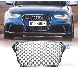 GRIGLIA PER AUDI A4 B8 11-15 CROMO NERO