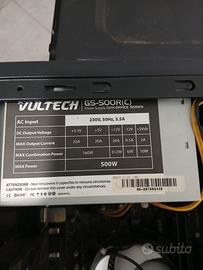 alimentatore pc 500w vultec