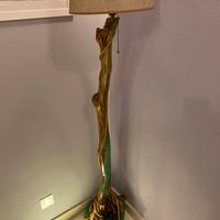 Piantana legno resina