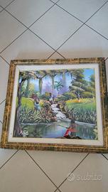 Quadro Originale Firmato "K. Pinto" – 1996 – Paesa