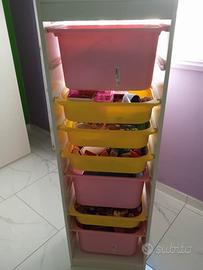 cassettiera con contenitori Ikea 