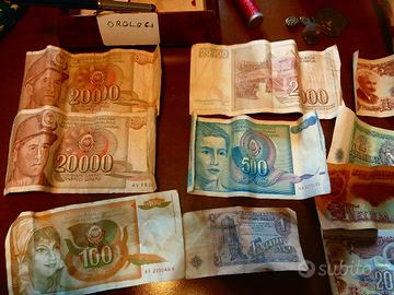 Lotto Banconote Storiche Jugoslavia e Bulgaria 