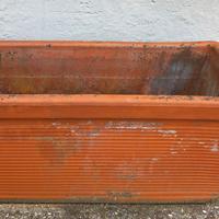 Vasi in terracotta rettangolari