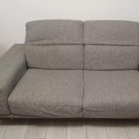 Divano 3 posti Natuzzi tessuto grigio