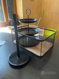 Set accessori cucina e casa - nero opaco