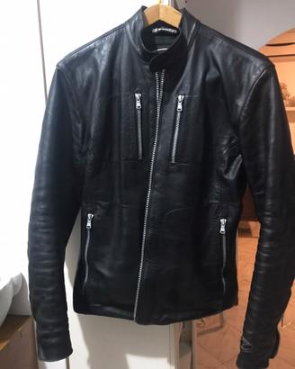 giacca/giacchetto moto pelle donna/lady