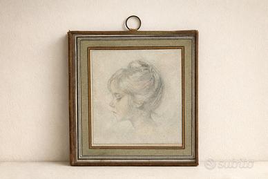 Quadretto d’epoca – ritratto femminile