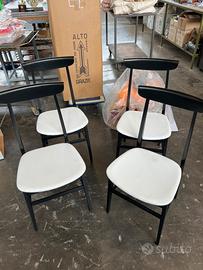 4 sedie anni 60 rivisitate