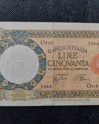 banconota 50 lire Lupa Capitolina