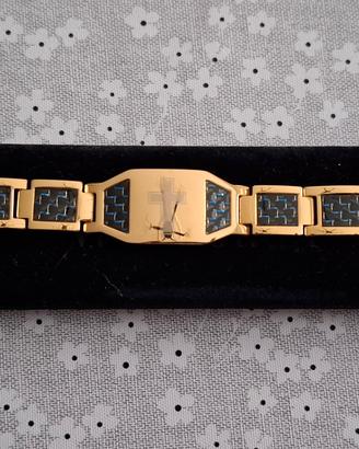 bracciale magnetico titanio e acciaio 