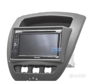 CORNICE NERA RADIO 2-DIN PER CITROEN C1 TOYOTA AYG