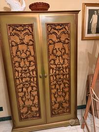 Armadietto + sedia in stile veneziano