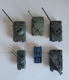 Lotto 6 pz. Mezzi militari Vintage-Atlantic HO '70