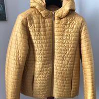 Piumino double face giallo ocra
