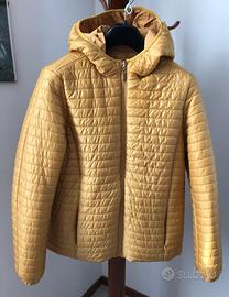 Piumino double face giallo ocra