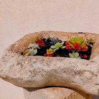 vaso in pietra locale