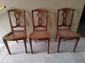 SET SEDIE LEGNO