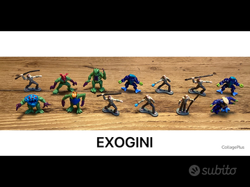 Exogini personaggi gioco  mostri mutanti