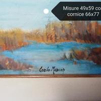 quadro dipinto paesaggio laguna Carlo Marcon