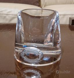 Porta cellulare in plexiglas con placca in argento