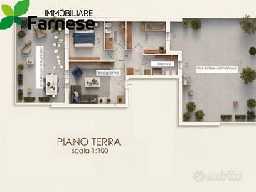 Appartamento di 105 m² con 3 locali a Piacenza