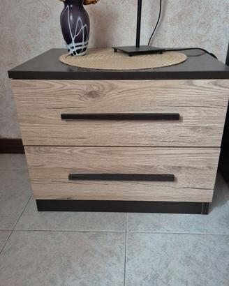 Letto contenitore e due comodini