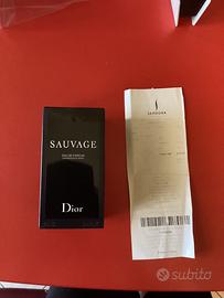 Profumo dior sauvage 100ml