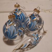 LUSSO VINTAGE - Set di 12 Palline  decorate a mano