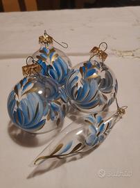 LUSSO VINTAGE - Set di 12 Palline  decorate a mano