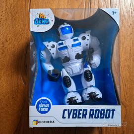 Cyber Robot che cammina con luci e suoni Giocheria