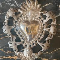Ex voto in filigrana d’argento H12x9cm