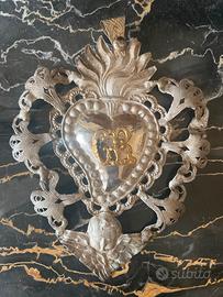 Ex voto in filigrana d’argento H12x9cm