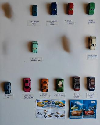 Lotto 12 rare Macchine Kinder Sorpresa (1983-2002)