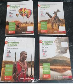 Libro scienze  " Scopriamo la natura ABCD"
