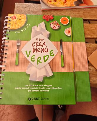 libro "crea il mio menù" vegano e vegetariano