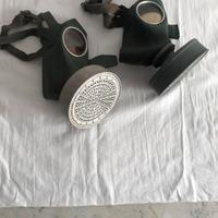 Lotto 2 Maschere Anti Gas Germania Luftschutz Ww2