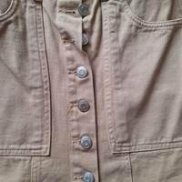 Gonna jeans beige