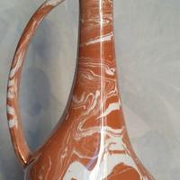 Vaso anni '50 della Lilla con bordi oro