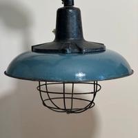 Lampada a sospensione in stile industriale anni 60