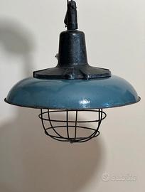Lampada a sospensione in stile industriale anni 60