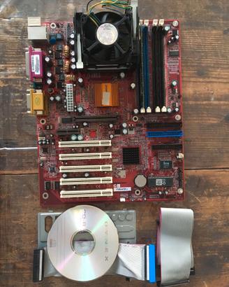 Scheda Madre ECS completa + CPU Intel 478 RAM 512