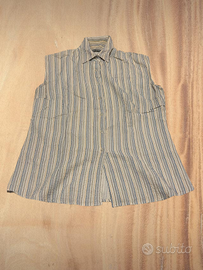 Camicia senza maniche a righe Libellula Rossa