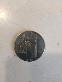 Moneta da 100 lire anno 1979 con testa rovesciata