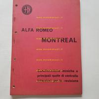 Alfa Romeo Montreal 1971 manuale officina caratter