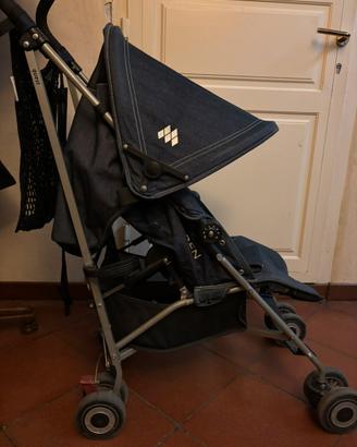 Passeggino MACLAREN tessuto jeans ripiega